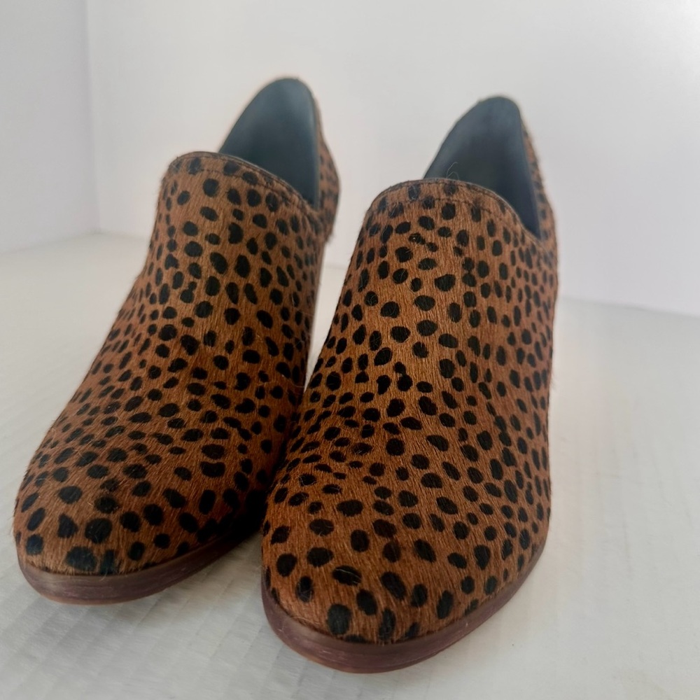 Gianni Bini Brown Leopard Ankle Booties